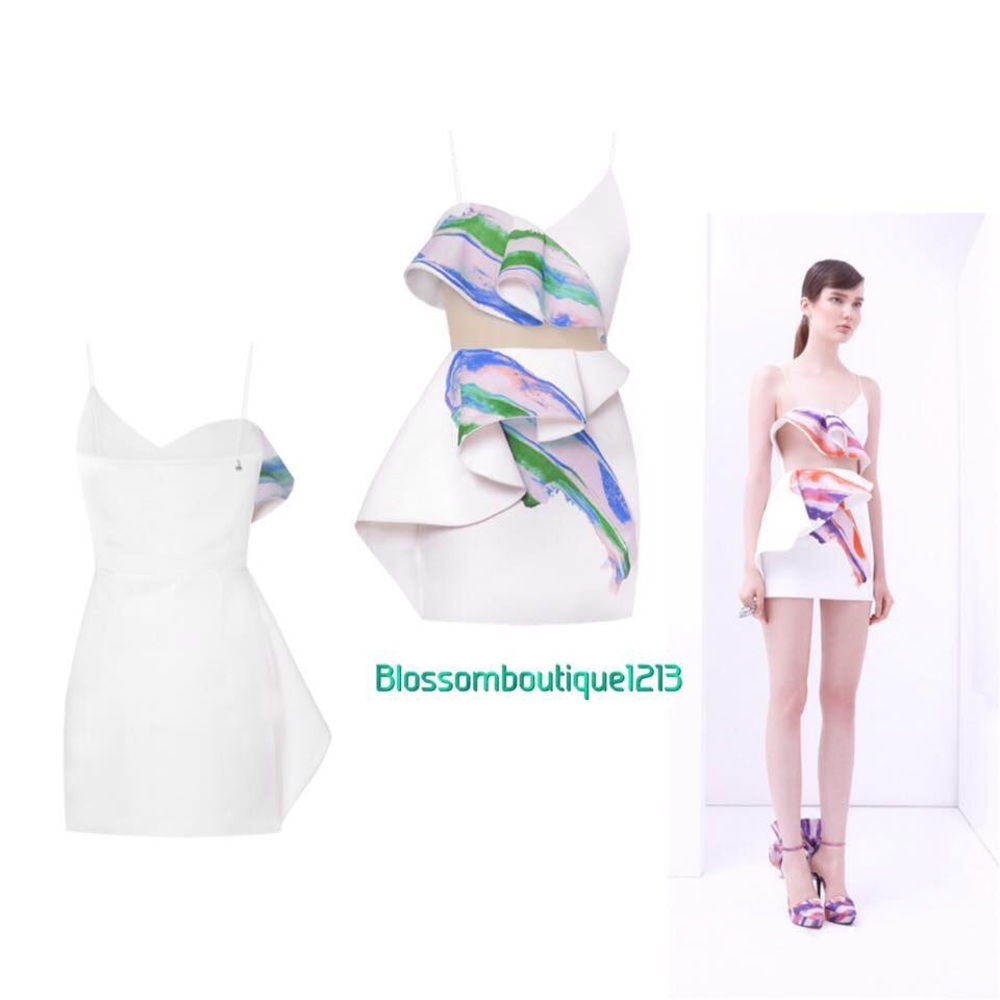 Shaped canvas dress